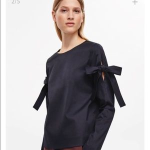 Cos Navy Top Sleeve Tie